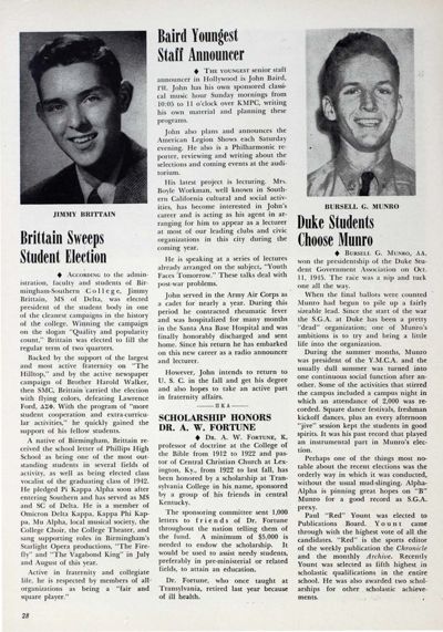 Brittain Sweeps Student Election
